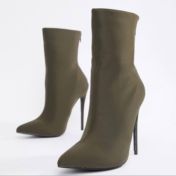 ASOS Shoes - ASOS Olive Green Booties ASOS Shoes - ASOS Olive Green Booties
